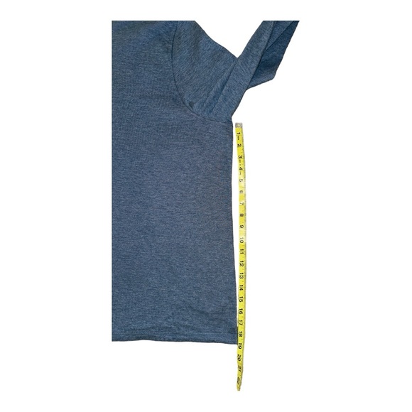 UNTUCKit Henley Grassi-Blue Men’s 3XL 4 Button Front Thick Poly/Cotton Blend - Picture 3 of 9